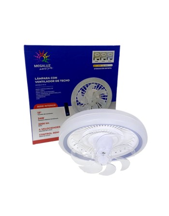 Lamapara con ventilador 34w...