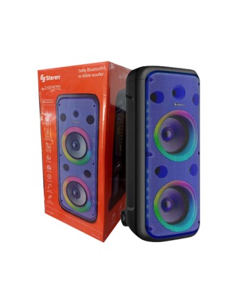 Bocina doble woofer 2400w...