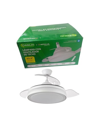Lámpara ventilador 22.5"...