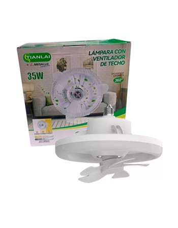 Lámpara con ventilador de...