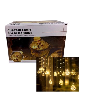 Cortina de esferas 10 focos...