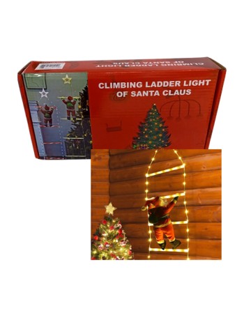 Escalera con santaclaus con...
