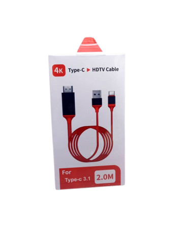 Adaptador mhl 4k tipo c a...