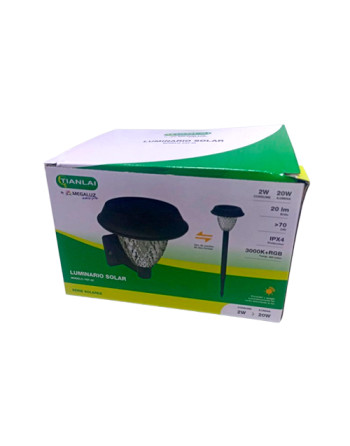 Luminaria solar rgb 20w...