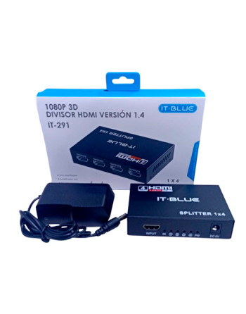 Splitter hdmi 1x4 1080p...