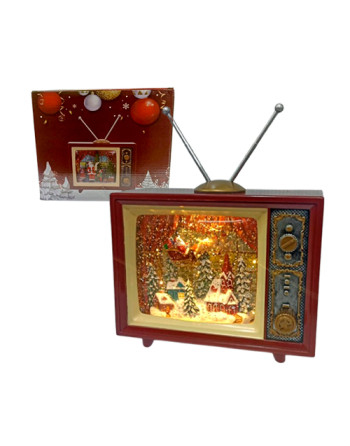 Televisión vintage navideña...