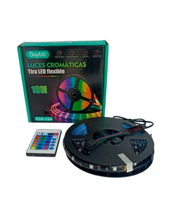 Tira led 10 metros rgb con...